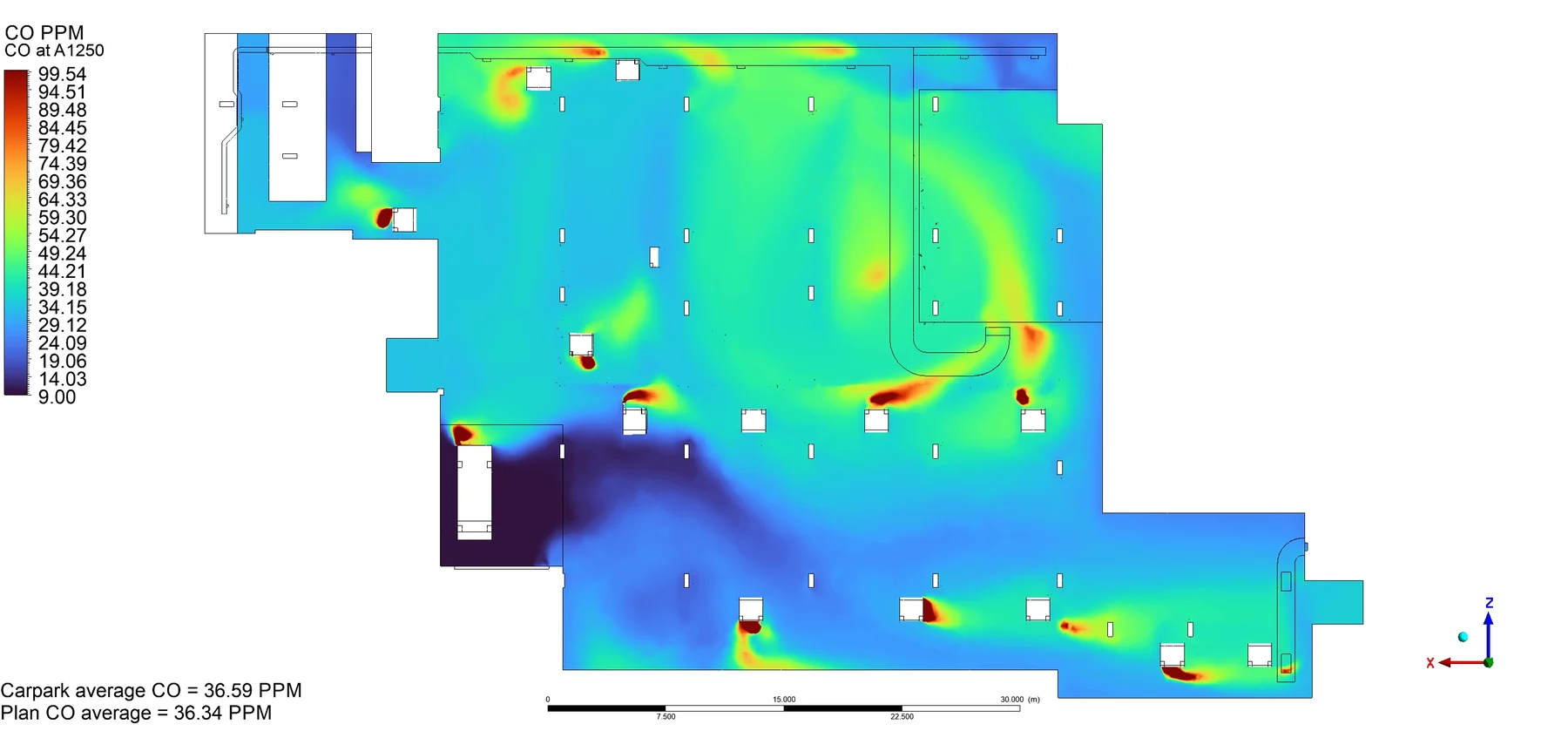 Final design CO at 1250 mm for the aurelian new farm CFD study